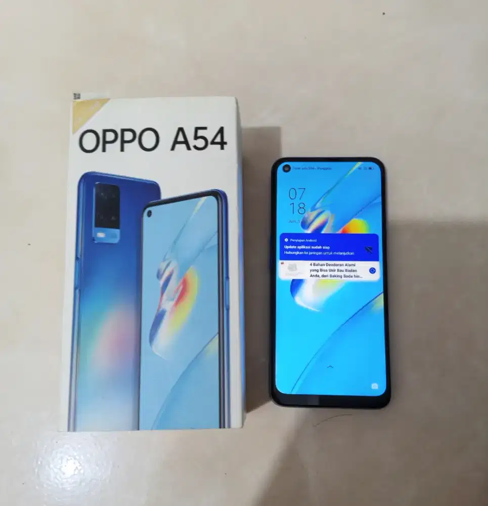 Dijual oppo a54 6/128 lengkap