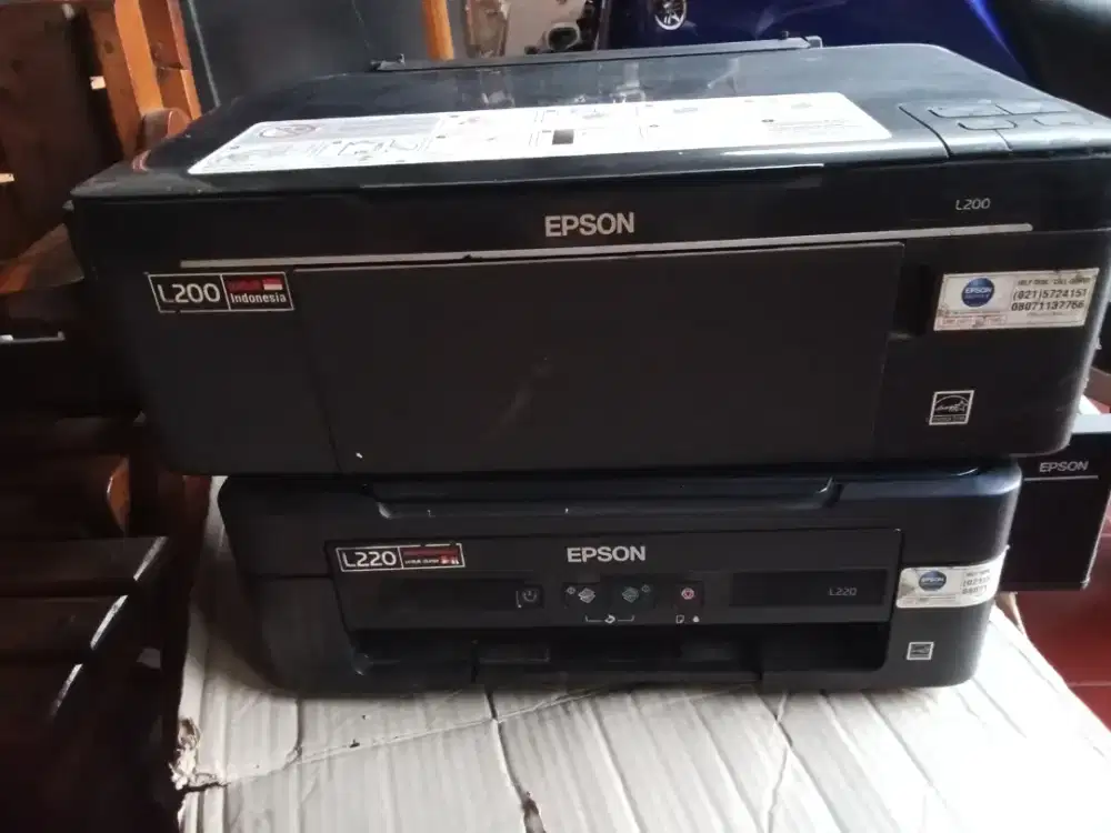 Epson L200 dan L220, kondisi matot, COD Cijantung Dsk