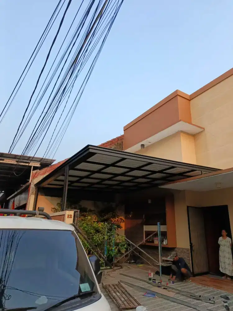 kanopi atap alderon double layers