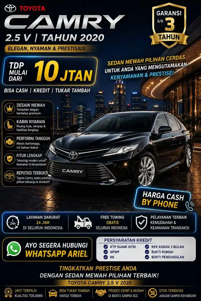 Camry 2.5 V tahun 2020