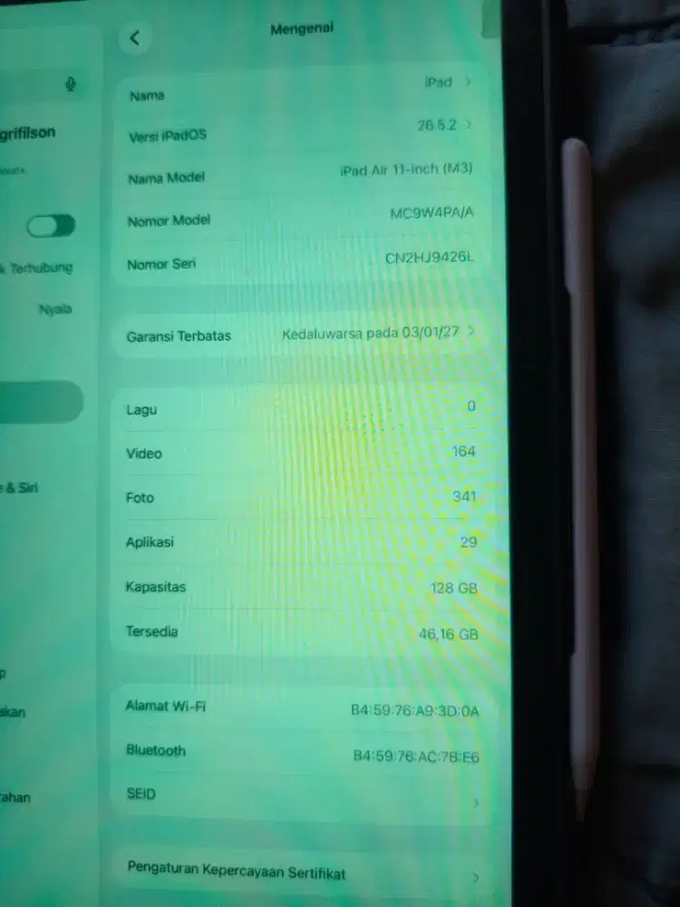 IPAD AIR M3 IBOX LENGKAP
