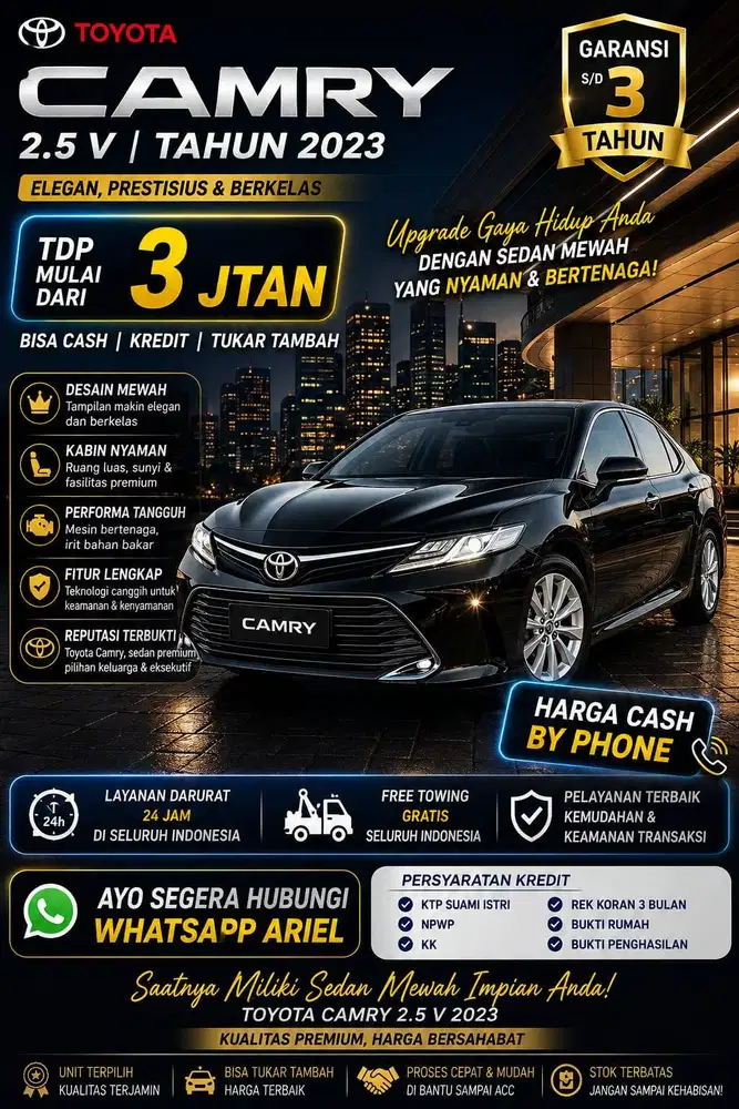 Camry 2.5 V tahun 2023