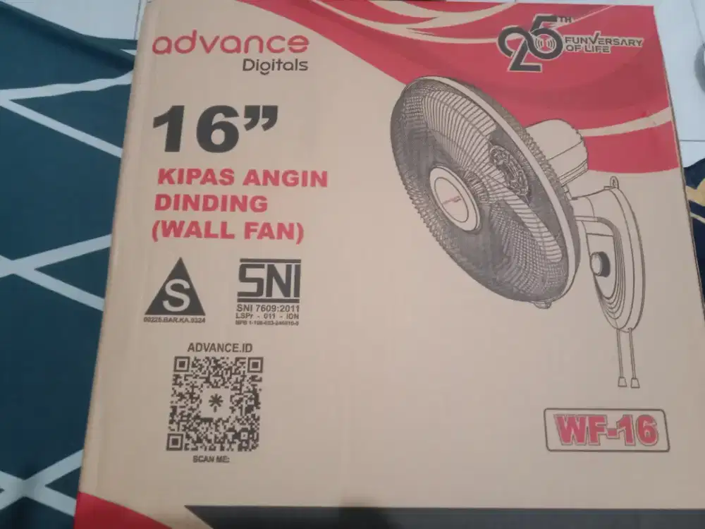 Kipas dinding 16 inch