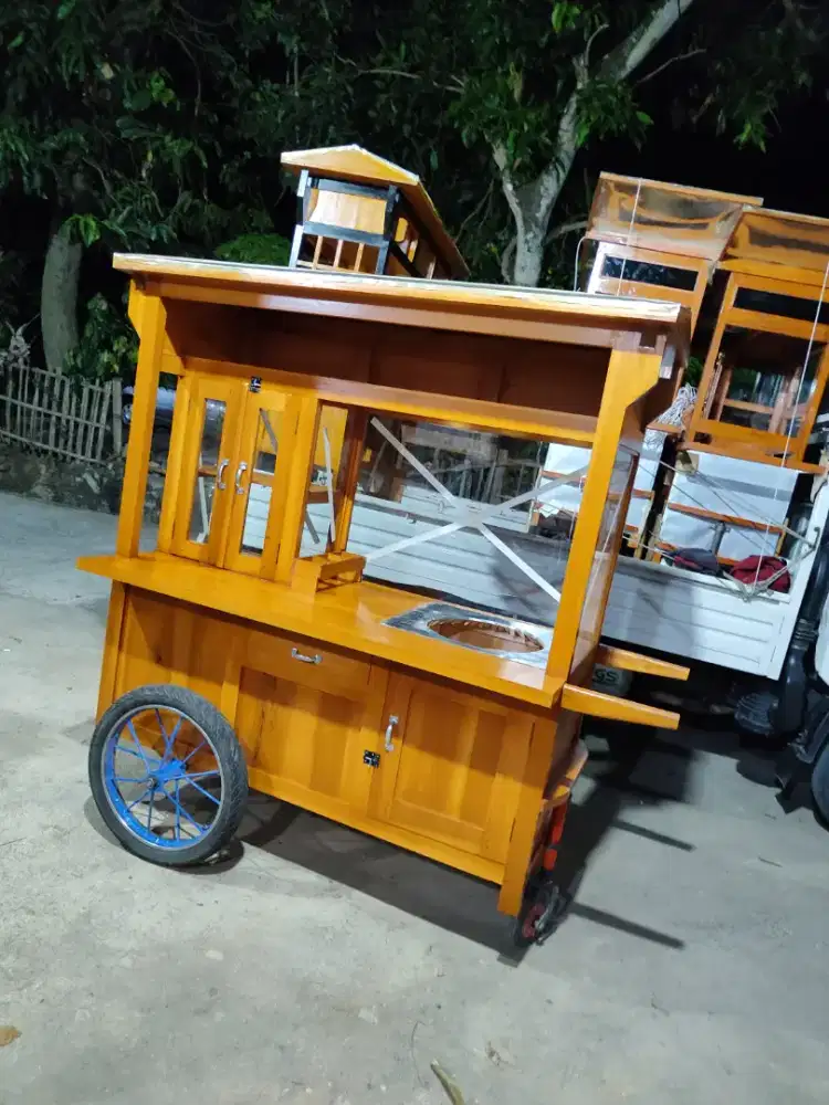 Gerobak Murah Berkualitas, Gerobak Bakso Mie Ayam Sate Bubur Soto dlL