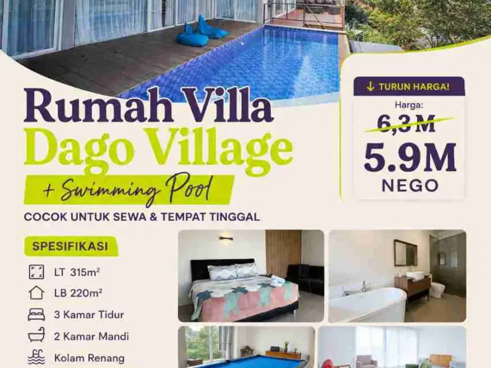 Villa/Rumah Dago Village Dago resort Pakar Bandung
