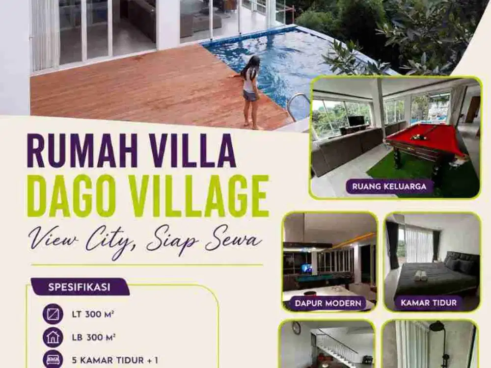 Villa Dago Siap Huni bisa Buat Hunian di Bandung