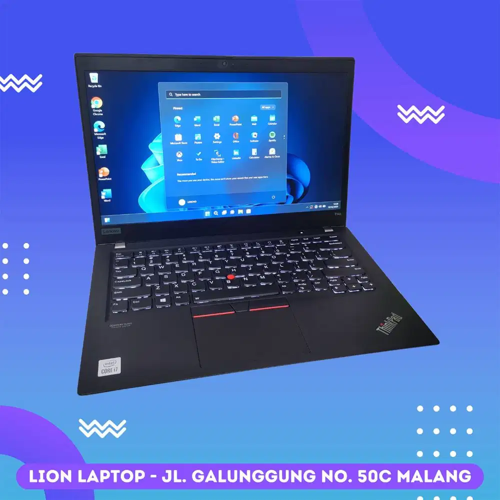 RAM 16GB Core i7 Gen 10 Slim SSD 256GB Lenovo Thinkpad T14S [13|08]
