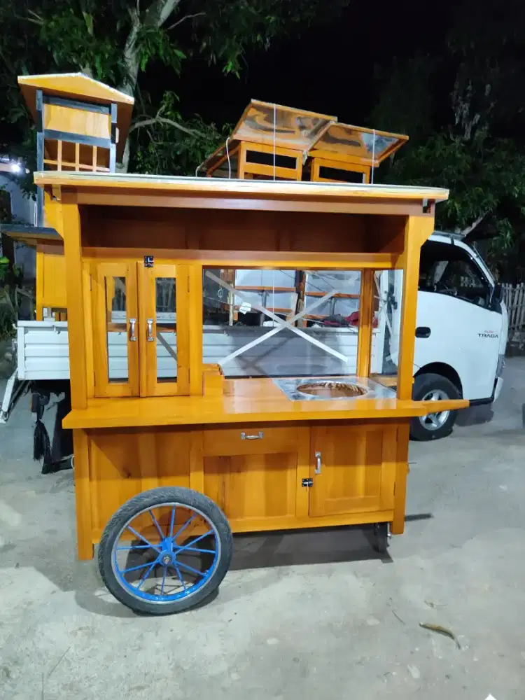 Gerobak Murah Berkualitas, Gerobak Bakso Mie Ayam Sate Bubur Soto dlL