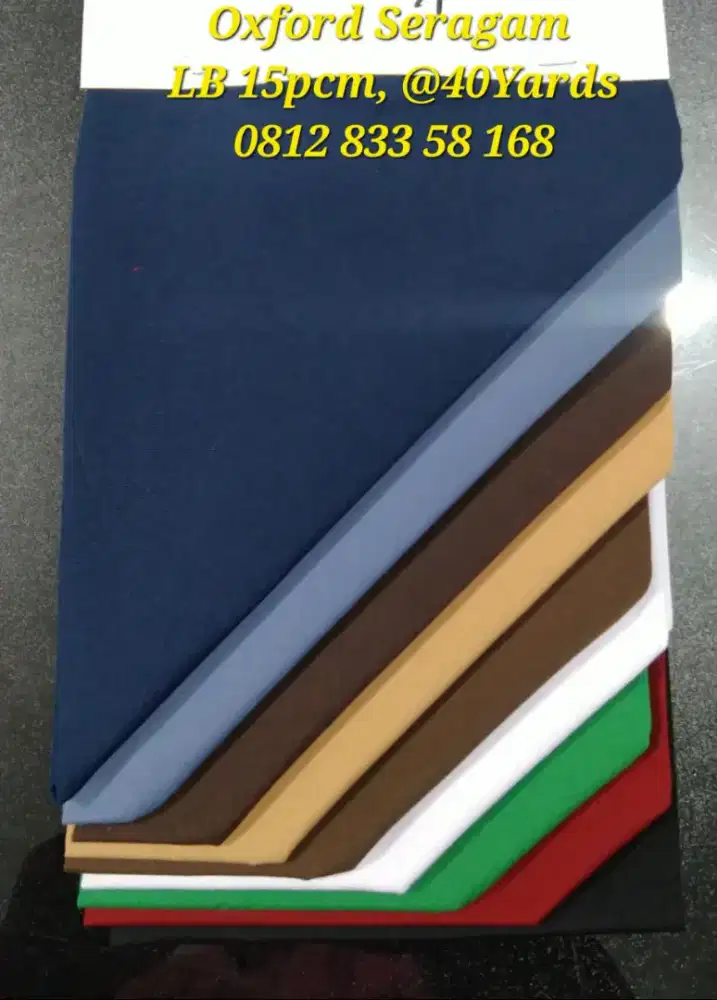 Kain Seragam Oxford Plat 1/1. Bahan Mantab. Sekolah, instansi, PDL PDH