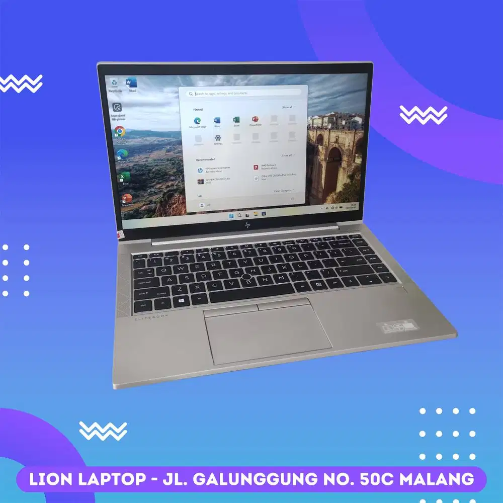 RAM 16GB Ryzen 5 SSD 256GB Slim Alumium HP Elitebook 845 G7 [13|08]