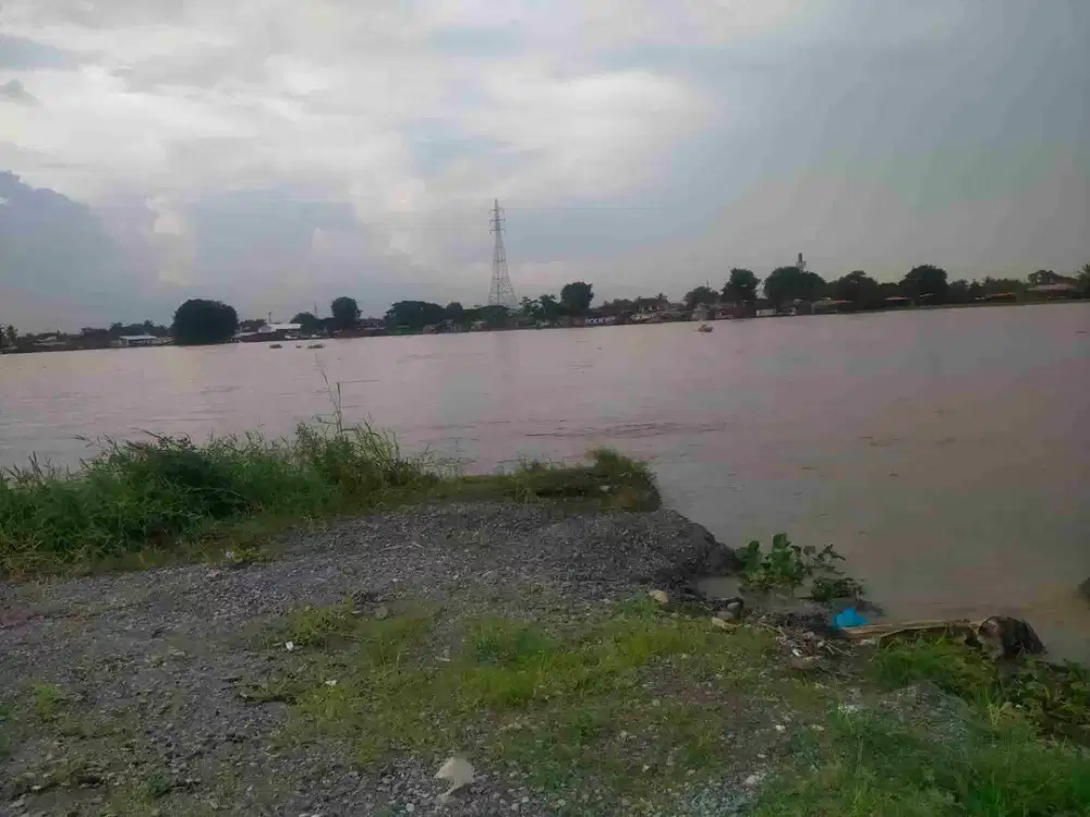 Tanah ± 5 Ha Dermaga Keramasan Palembang sungai musi murah gudang pabrik