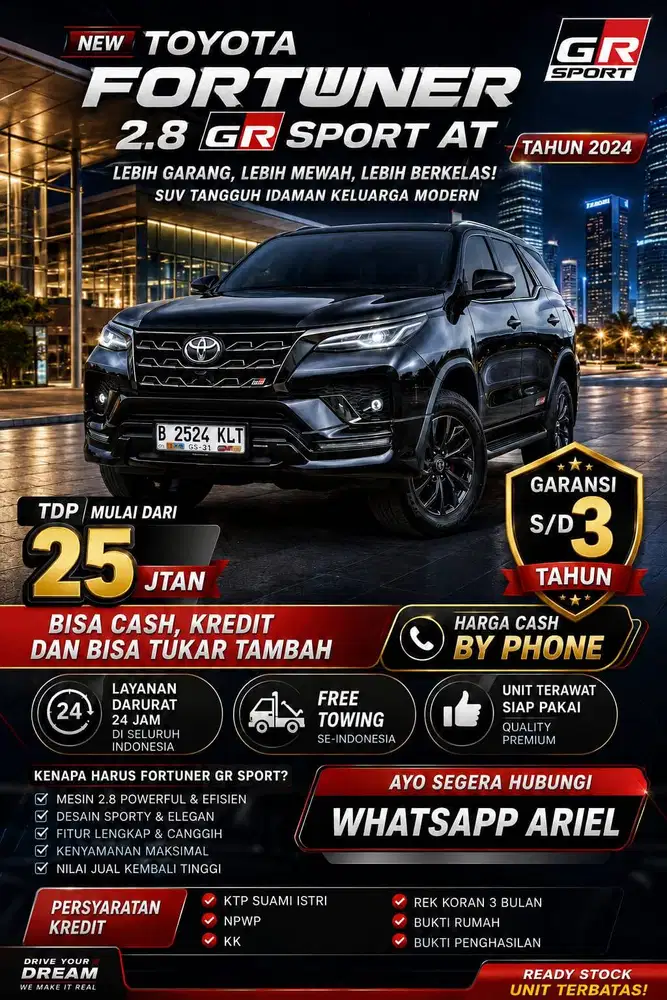 Fortuner 2.8 VRZ GR Sport AT 2024