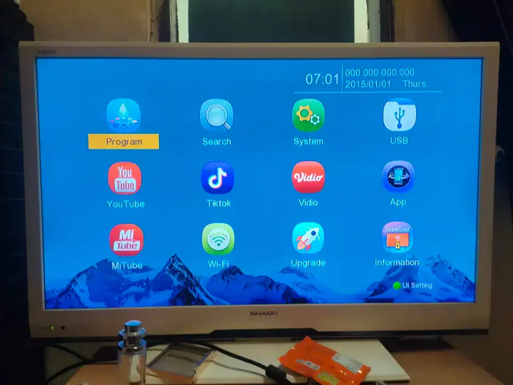 LED Sharp 32 inch analog plus stb