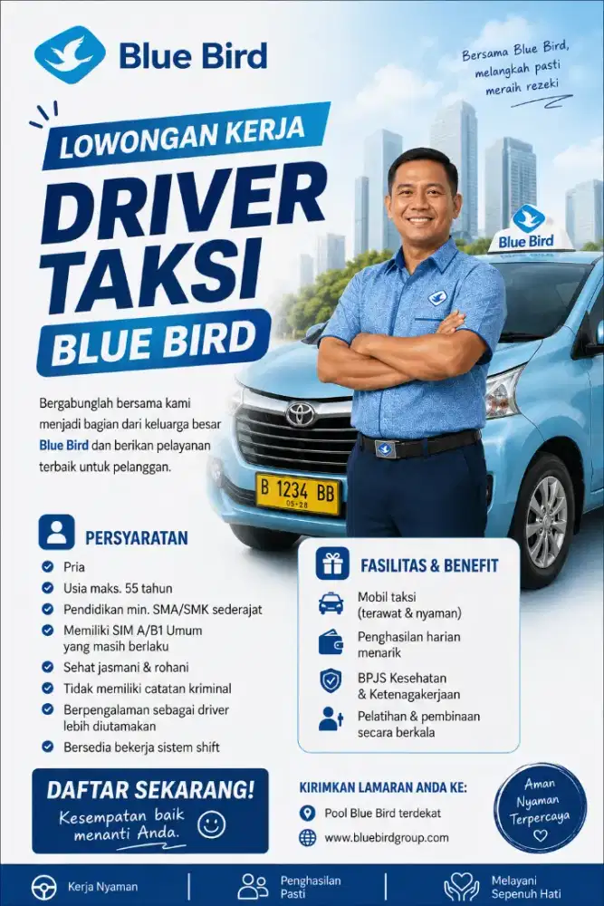 Butuh driver taksi