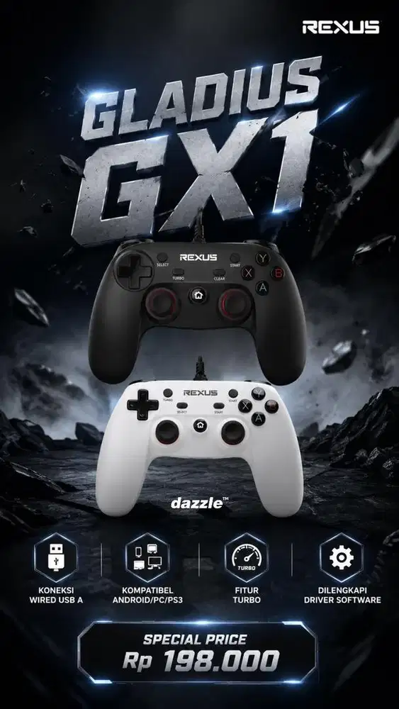 Gamepad wired rexus GX1