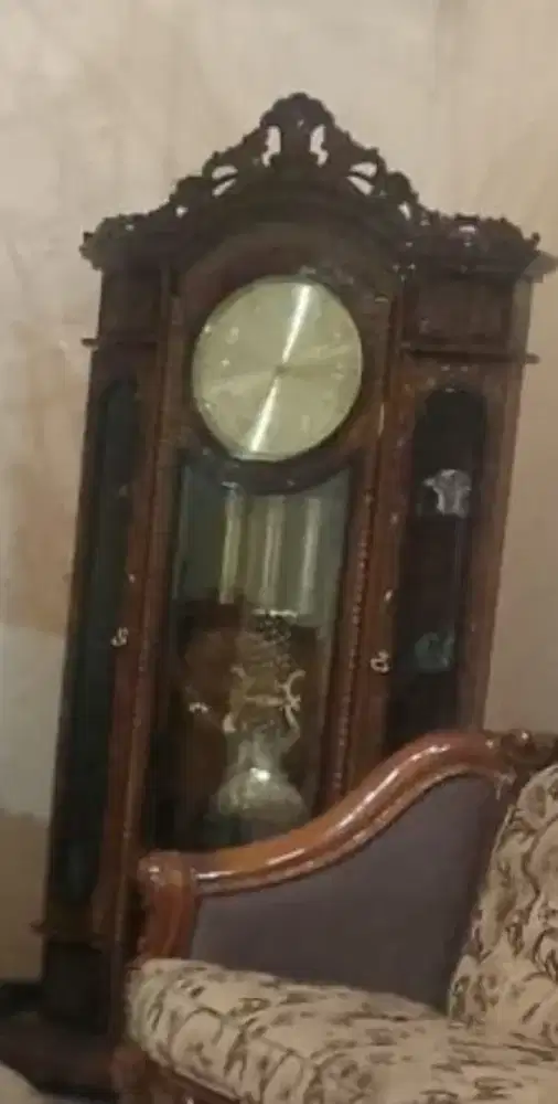 Jam Lemari Hias Kayu Jati