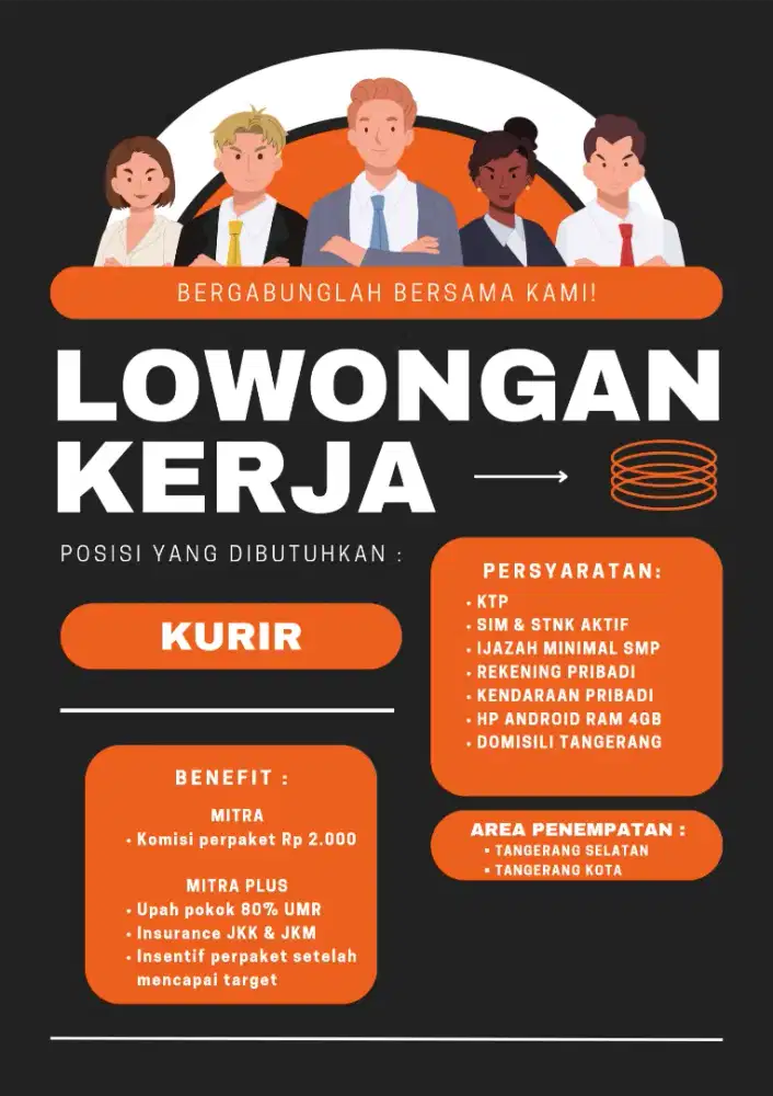 LOWONGAN KERJA KURIR TANGERANG SELATAN