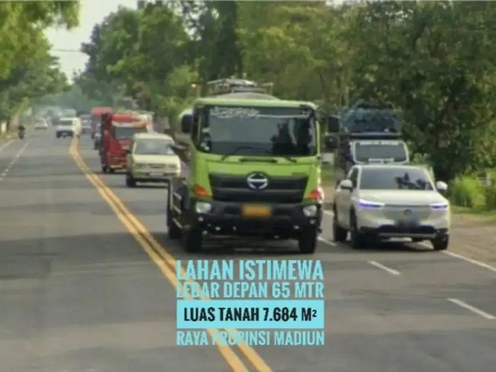 (L) Tanah LD 65 mtr, Sltn Gerbang Tol MADIUN, Lokasi Cantik