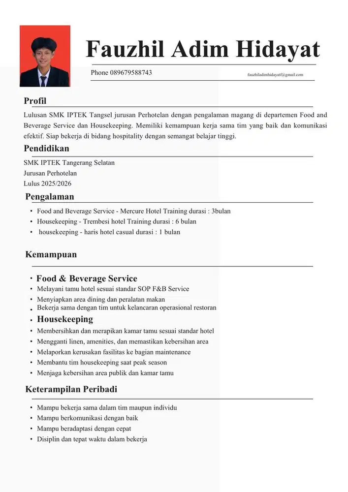 Melamar pekerjaan