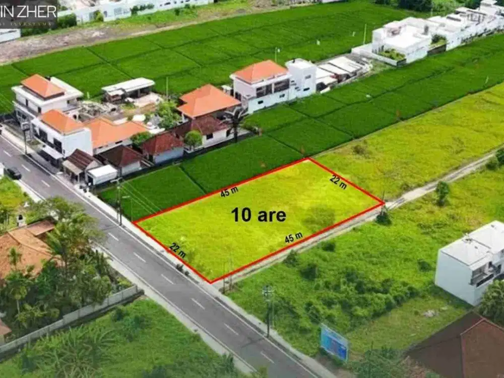 SALE TANAH POTENSIAL 1000m² Jl.RAYA UTAMA PANTAI CEMAGI BALI