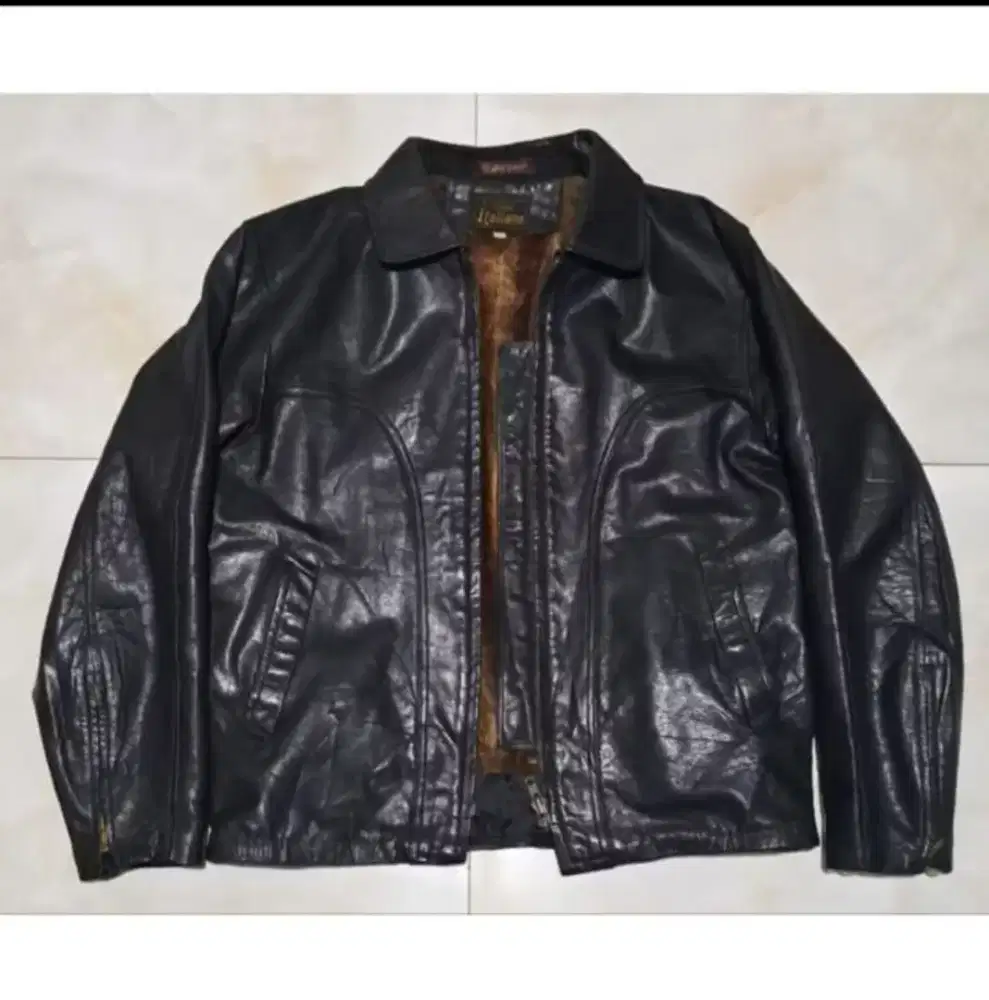 Jaket kulit asli caferacer