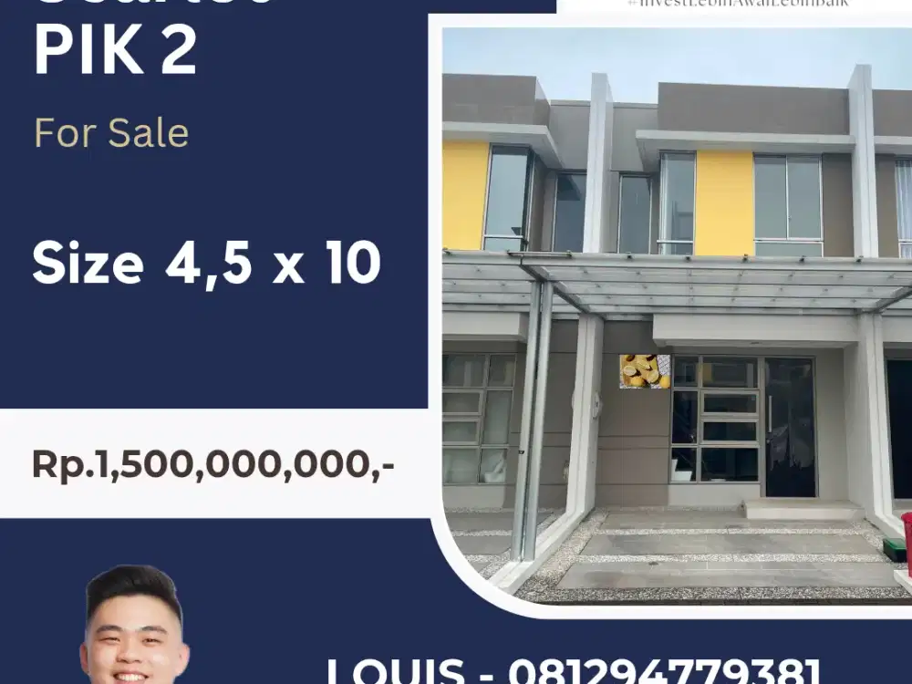 RUMAH PIK2 TERMURAH CLUSTER SCARLETT