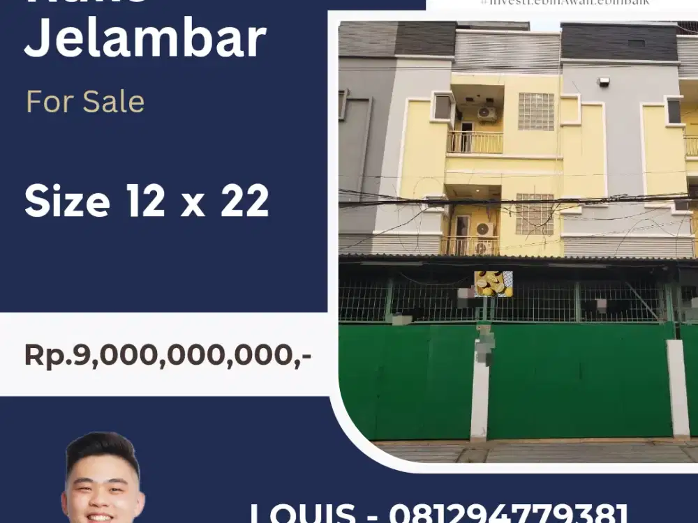 RUKO GANENG 3 TERMURAH DI JELAMBAR WIDARA