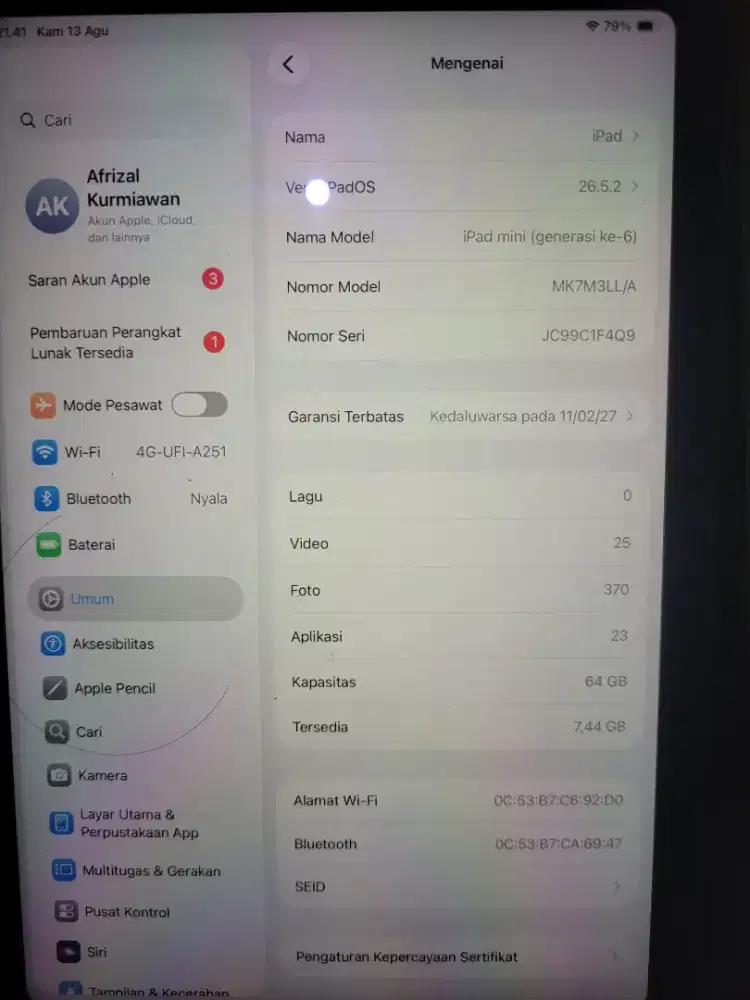Ipad mini 6 wifi only