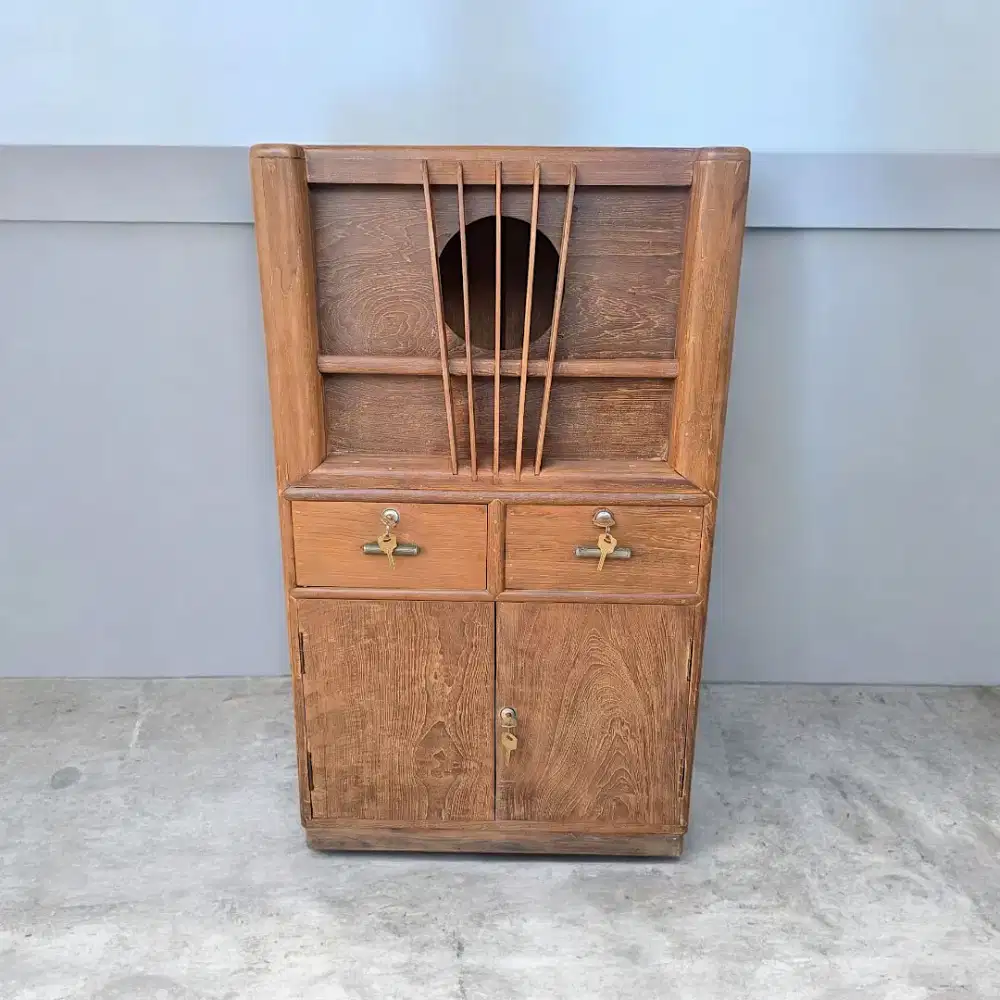 Box speaker antik jati tua raw natural doff P70cm T120cm L43cm