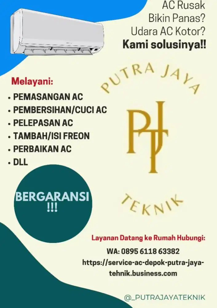 Service cleaning AC, bongkar pasang AC, maintenance dll