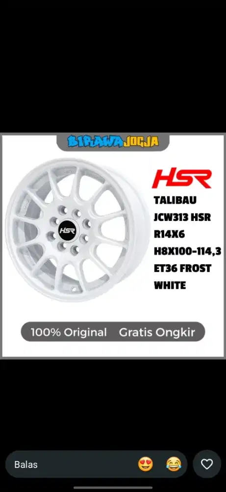Kredi Velg HSR Talibau R14x6