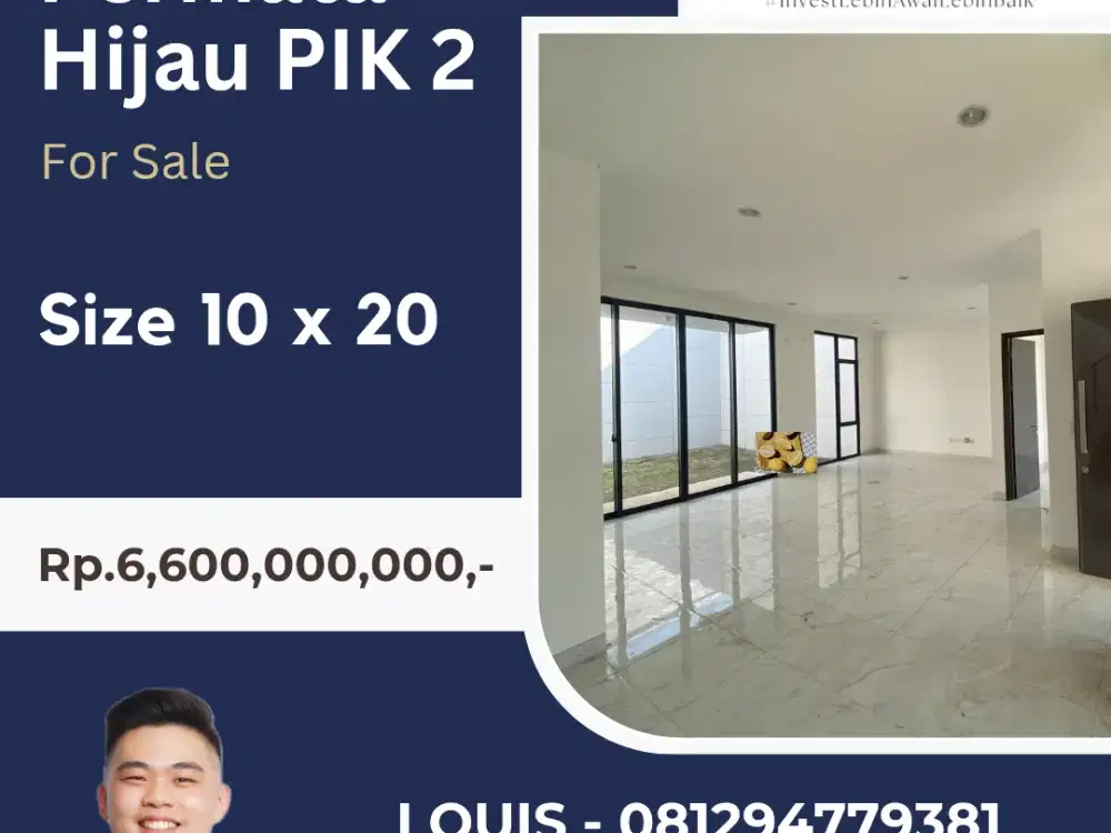 RUMAH 10 X 20 PIK2 TERMURAH ASELI