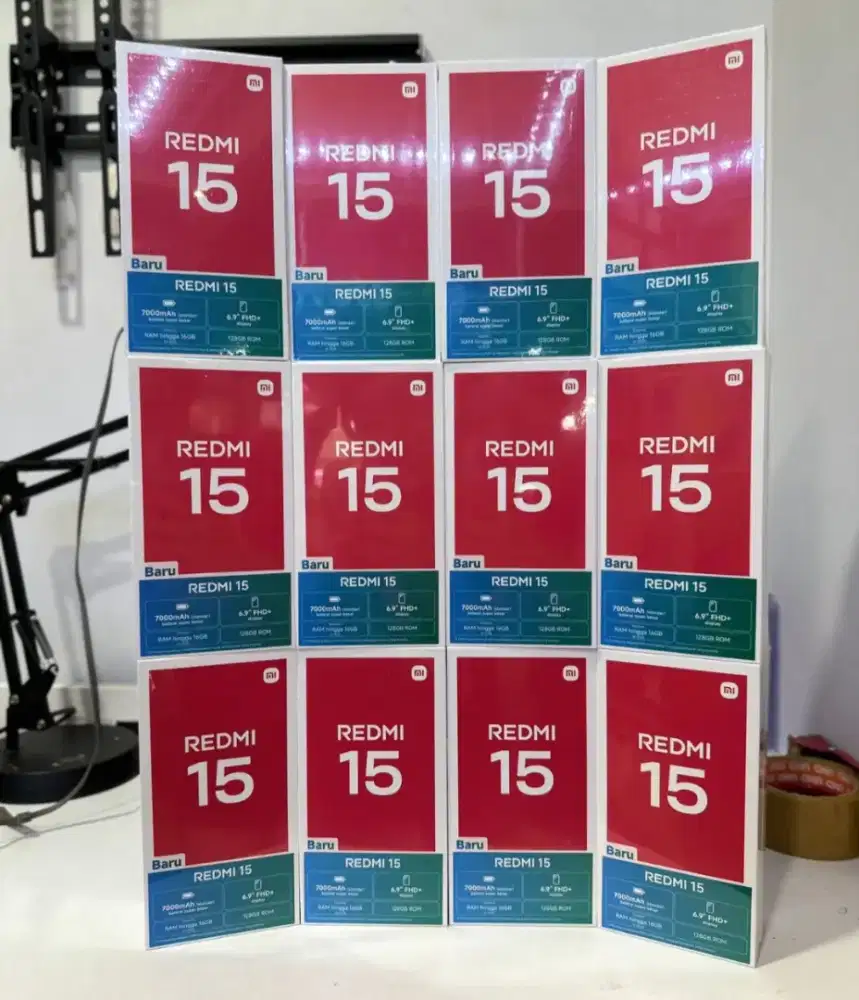 Redmi 15 NFC 16GB [8+8]/128 GB HP Baru segel Garansi resmi