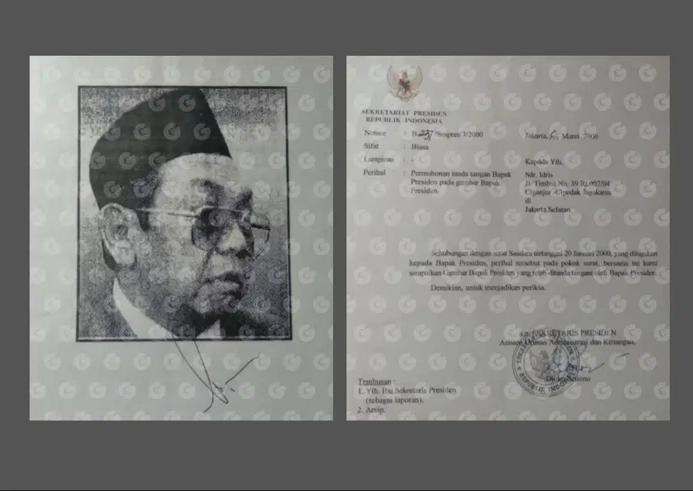 LEPAS TANDA TANGAN ASLI GUS DUR