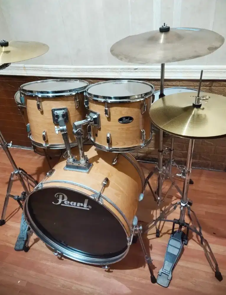 Drum set Antik warna kayu jarang ada