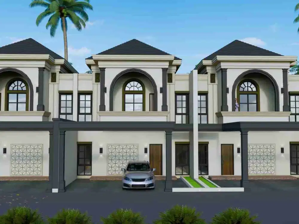 Rumah Proses Bangun Model American Klasik Modern Di Maguwoharjo
