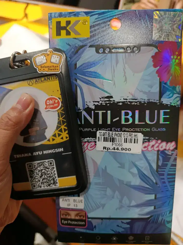 TG ANTI BLUE IPHONE 13/13 PRO | ATLANTIS DAHSYAT