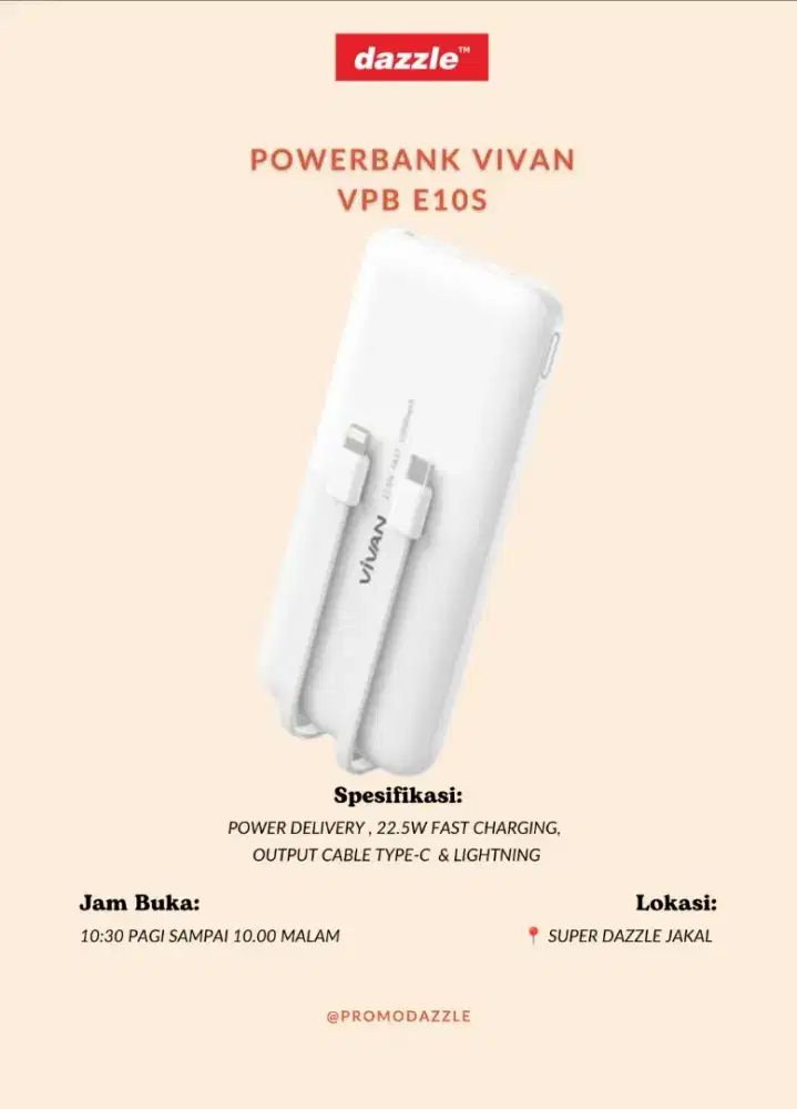 powerbank vivan VPB-E10S
