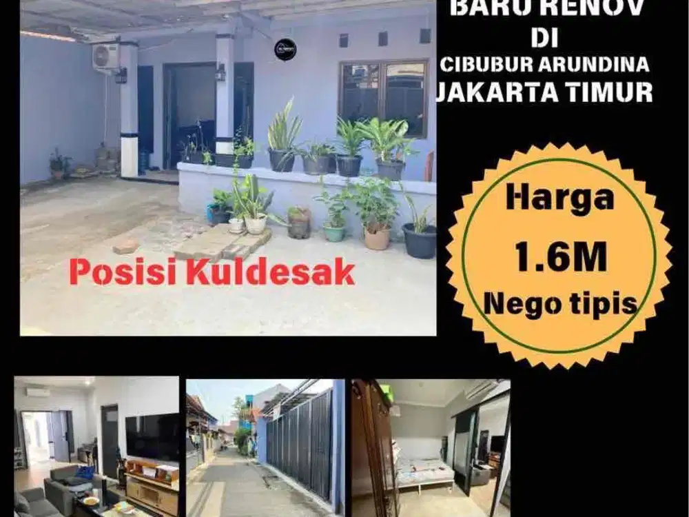 Rumah baru renov di Cibubur Arundina Jakarta Timur