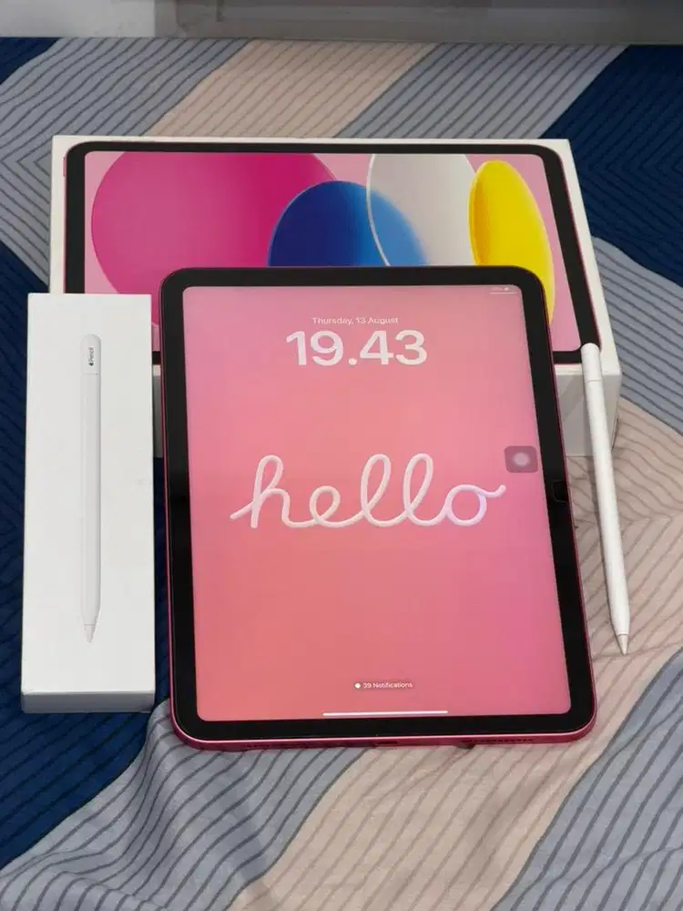 IPAD 11 (A16) WIFI 256GB PINK + apple pincil