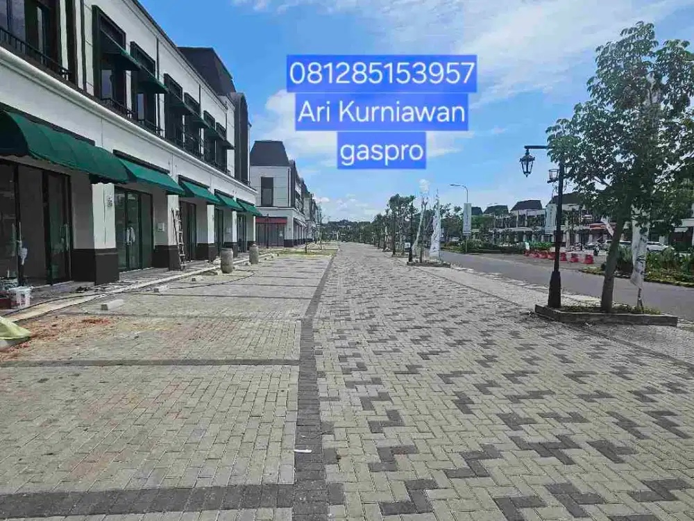 Disewakan ruko baru serah terima La vallee bouoevard citra garden serpong  4,5x16 LB 135m2  Ari Kurniawan Gaspro
