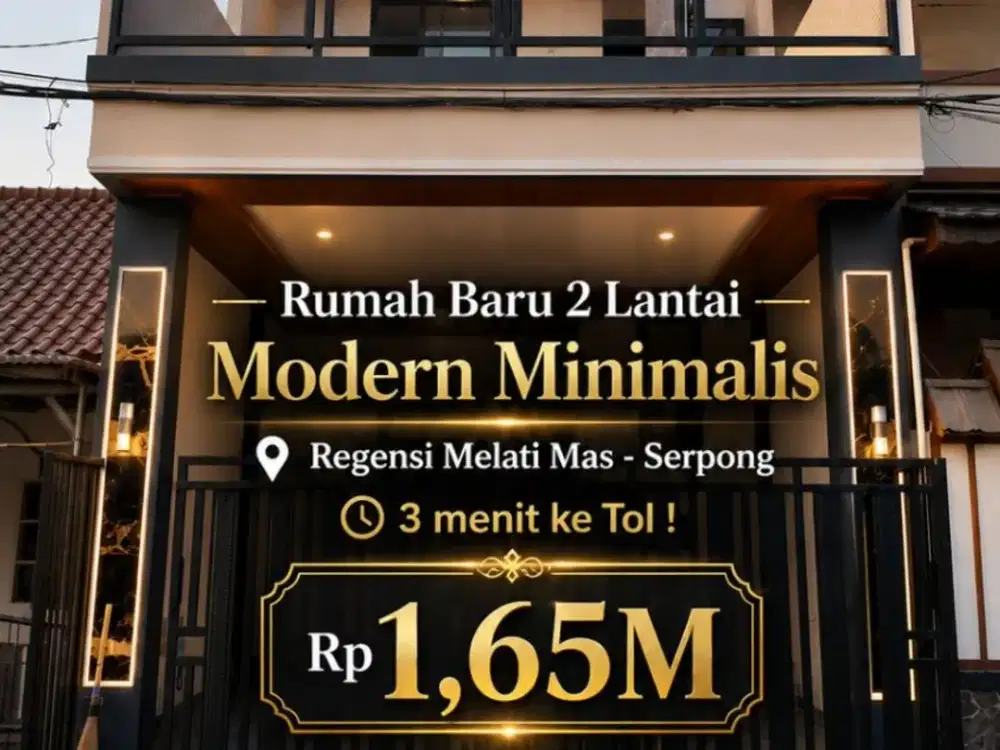 Rumah Baru Modern Minimalis di Regensi Melati Mas Serpong