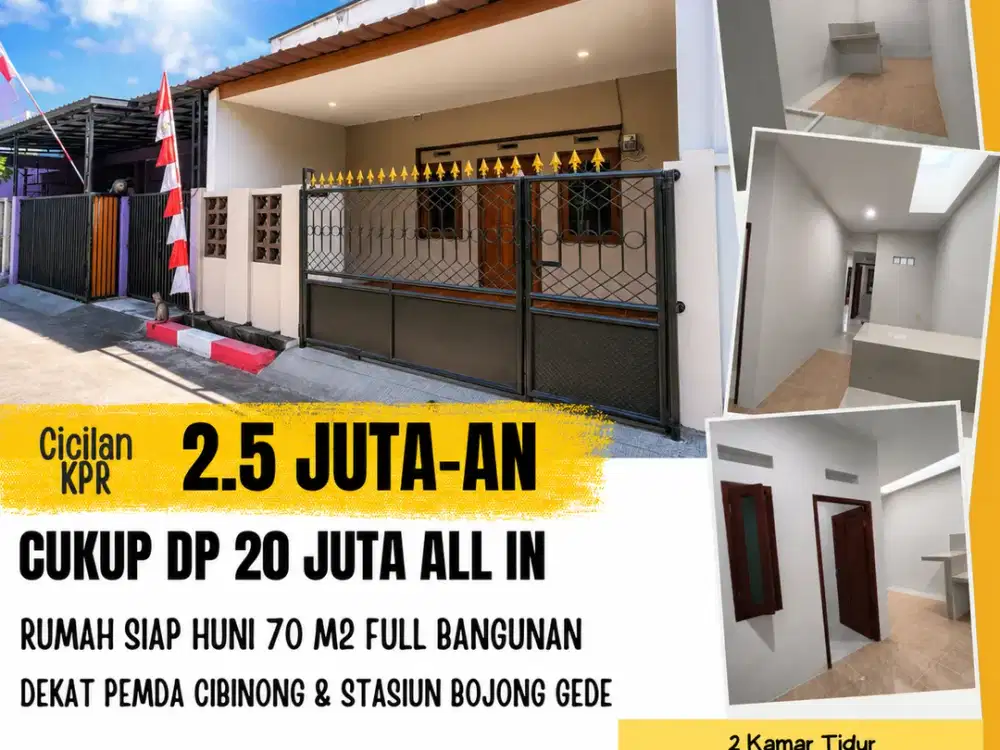 Rumah di Puri Nirwana 3 Rapih Siap Huni Cuma 400 Jutaan Cicilan 2.5 Juta-an