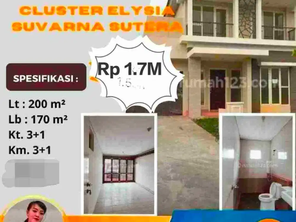 Murah Suvarna Sutera Elysia Lt. 200 Cikupa Tangerang