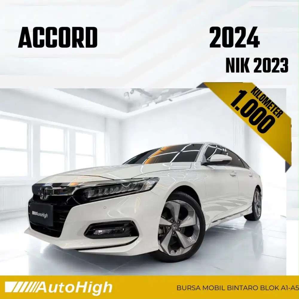 DP10% [Km1.000] Accord Sunroof Turbo 2023 White Reg 2024 #AUTOHIGH