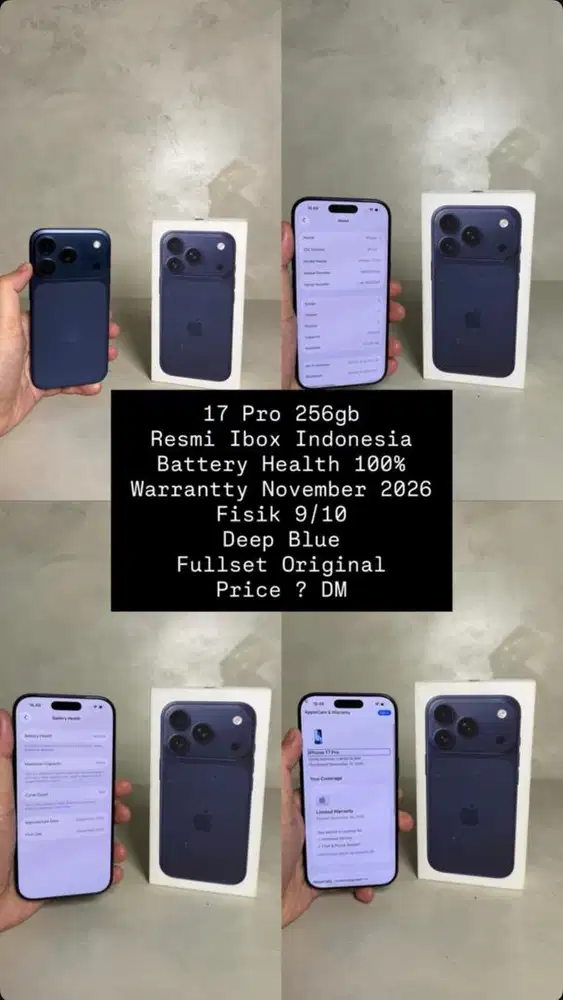 iphone 17 pro 256gb garansi resmi ibox indonesia