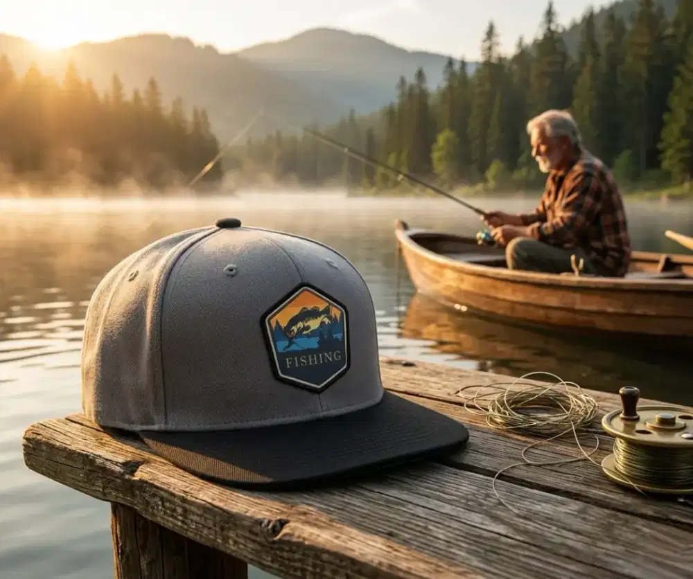 Topi Flat Brim/Snapback Mancing Ikan Original Second