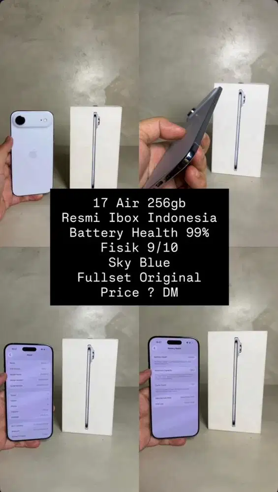 iphone 17 air 256gb garansi resmi ibox indonesia