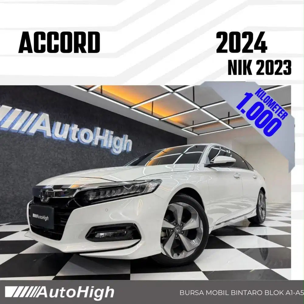 DP10% [Km1.000] Accord Sunroof Turbo 2023 Reg 2024 #AUTOHIGH