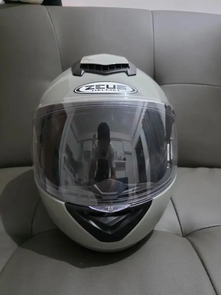 HELM MODULAR  ZEUS ZS 3050 GRAY DUAL VISOR